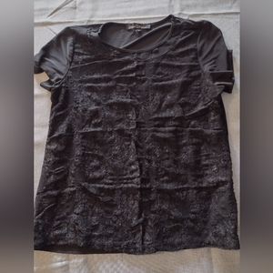 Lace overlay blouse M